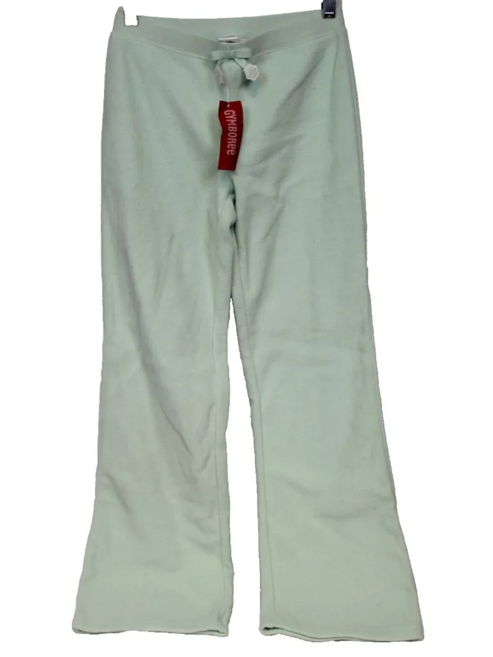 2009 Gymboree Winter Ballerina Pants sz 12 Mint Green Fleece Wide Leg Casual War